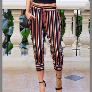 Cozy Striped Joggers